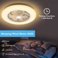 Aigostar ventilador de techo con luz silencioso, Ventilador con Luz Lámpara LED con temporizador, función de memoria, ajuste de brillo y temperatura de color, Motor DC (ahorro de energía), Blanco - details 3