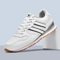 Zapatos De Correr Clásicos Para Hombres 2024 Mocasines Deportivos Ligeros De Cuero Transpirables Y Cómodos Para Exterior Y Casual - details 2