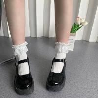 5 Pares De Calcetines Lolita Con Lazo Y Encaje Estilo Japonés College Sweet JK Callejero Calcetines De Media Pierna Para Mujer - details 0