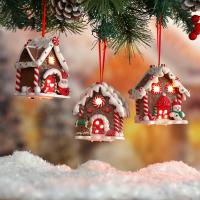 Luz De Colgante LED De Tema Navideño Con Figuras De Pascuero Y Galletas Decoración De Casa Para Año Nuevo Y Fiesta En El Árbol De Navidad - details 2