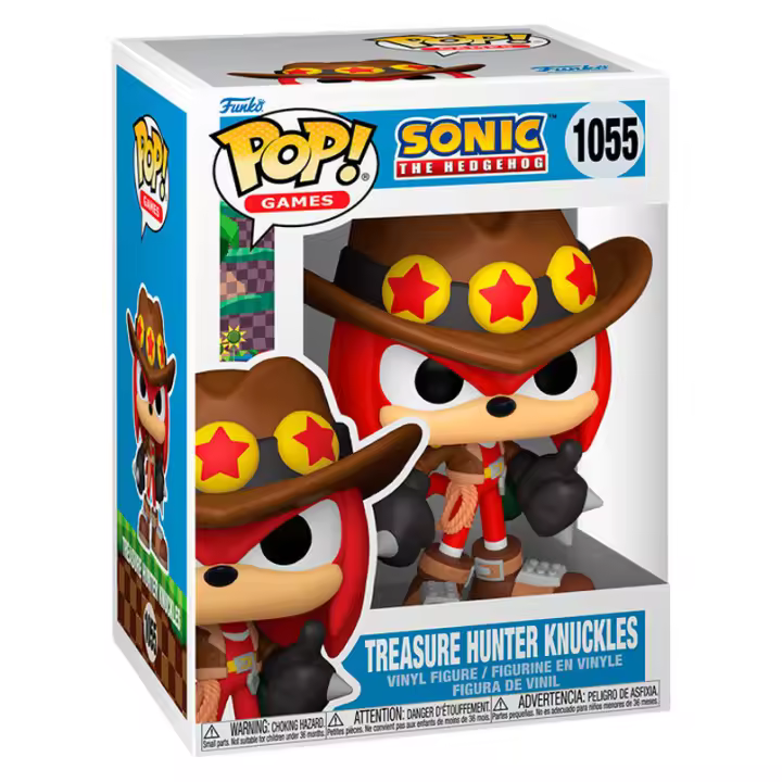 Figura Pop Sonic The Hedgehog Treasure Hunter Knuckles-Figura de Vinilo Coleccionable - Idea de Regalo- Mercancia Oficial - Juguetes para Niños y Adultos - Movies Fans - Muñeco para Coleccionistas y Exposición - 1