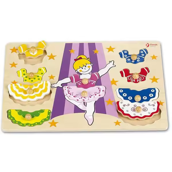 Cayro - Puzzle de bailarina - Madera y con pomos - 1