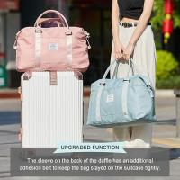 Bolsa de viaje, Bolso Deportivo, Bolso de Gimnasio, Bolso de viaje de fin de semana de un solo hombro para Mujer, separación Seca y húmeda, Gran capacidad - details 3