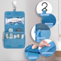 Neceser Viaje,Impermeable de Gran Capacidad Neceser Maquillaje,Bolsa de Aseo con Gancho Colgante para Hombre y Mujer Accesorios de Viaje - details 2