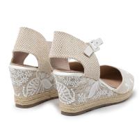 KTEY 523 MARINA Sandalias plataforma mujer 28648 23V VALENCIANA MARGARITAS BLANCO - details 1