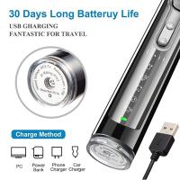 Cepillo De Dientes Eléctrico Sonic Recargable USB Impermeable Portátil Para Viajes Con 8 Cabezas De Repuesto Para Adultos Modos De Limpieza Profunda Placa Eliminación Blanqueamiento Masaje Tiempo De Cepillado - details 5