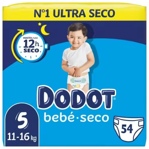 Dodot Pañales Bebé Seco T5 11-16Kg 54 Unidades - 1