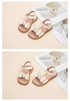 Sandalias De Verano Para Niñas Con Lazo Correas Caucho Suave Bajo Tobillo Versátiles Sandalias De Playa Moda Niños Tallas 4-6Años - details 9