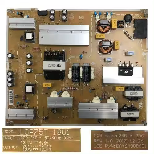 Fuente Alimentación LG 75UL3E-T , LGP75T-18U1, EAY64908601 - 1