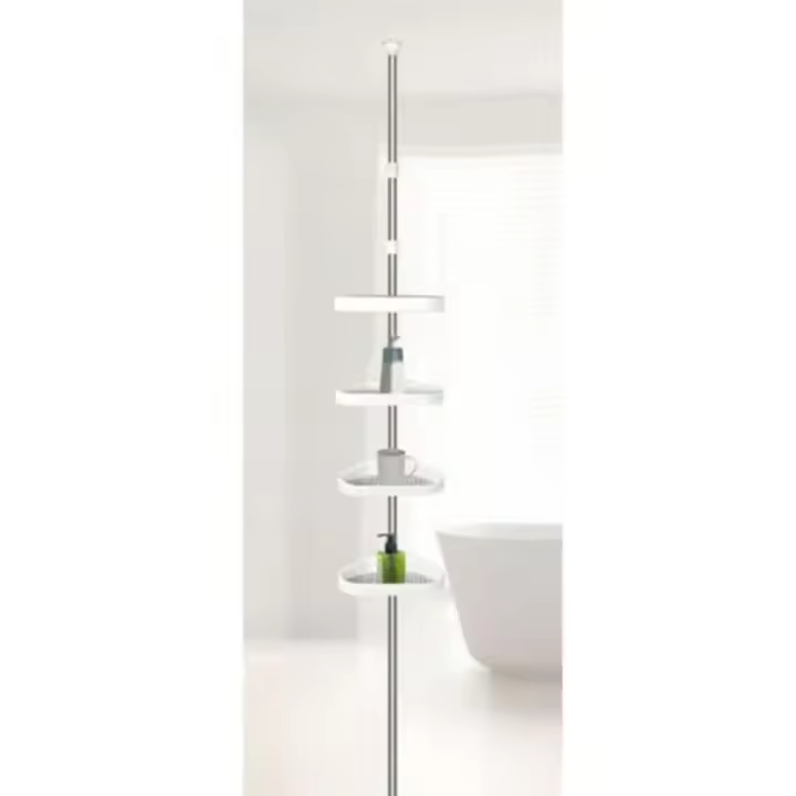 Estante de Almacenamiento Extensible sin Perforación — Altura ajustable | Diseño telescópico | Alta capacidad de carga | Instalación sin perforación | Resistente al agua y al óxido snowdvance - 1