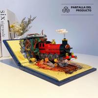 Bloques De Construcción De Tren Mágico Para Niños Modelo De Mundo De Brujo Creativo Y Educativo Con 889 Piezas Regalo Ideal Para Jóvenes Y Adultos - details 0