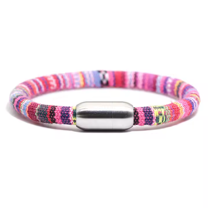Pulsera Bohemia Unisex Acero Inoxidable Con Imán 8mm Cadena Pulsera Turca Minimalista Regalo Para Pareja Amor Joyas - 1