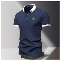 Camisa Polo Casual Para Hombres Verano 2024 Algodón Puro Manga Corta Cuello Redondo Botones Transpirable Top Masculino - details 6