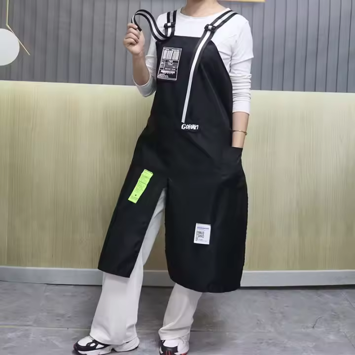 Aguaplenas De Nylon Grueso a Prueba De Agua Estilo Coreano Para Peluquería Café Floristería Y Salón De Uñas Con Abertura Ajustable Y Largo - 1