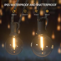 Luces Solares De Cadena G40 Para Patio Con Bombillas LED Inalámbricas Y Resistente Al Viento Para Jardín Bistró Luz Solar Exterior IP44 Dimmable - details 1