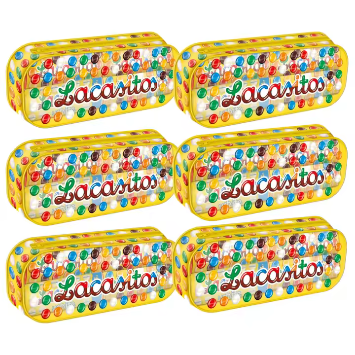 Lacasitos pack 6  x estuche escolar con 5 tubos de 20g - 1