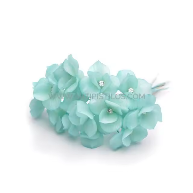 FLOR DE PORCELANA FRÍA 2,3 CM Raíz FLORES Inicio FLORES DE PORCELANA para Decoración Coronitas Tiaras Tocados Pamelas Sombreros Bolsos Zapatos - 1