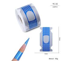 100pcs Formas De Uñas Artísticas Para Gel UV Extensión De Acrílico Estampado Francés Herramienta De Manicura Stencil Adhesivo Creativo Y Conveniente Para Uso Profesional O Doméstico - details 35