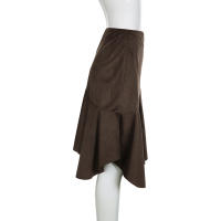 IAMSURE Falda Midi Asimétrica Elegante Y Casual Para Mujer Alta Cintura Poliéster Otoño Primavera Moda Básica 2024 - details 3