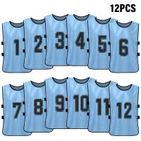 Chalecos De Fútbol Para Adultos 6/12 PCS Rápido Secado Uniformes De Equipo Entrenamiento De Fútbol Con Números Vests De Práctica - details 8