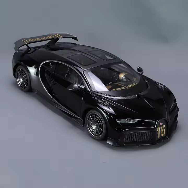 Coche De Juguete De Aleación De Simulación 1/18 Con Sonido Y Luz Coleccionable Para Niños Regalo Decoración De Metal Sin Batería Para Edades 4-14+ - 1