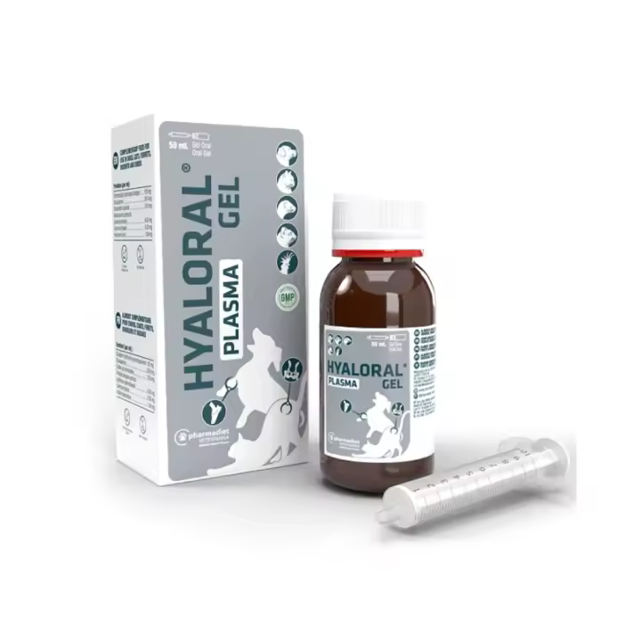 PHARMADIET - Hyaloral Plasma Gel (50 ml) - Condroprotector en suspensión oral para Perros, Gatos, Hurones, Roedores y Aves - 1