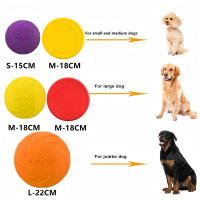 Juguetes De Silicona Para Perros Disco Volador Multifuncional Entrenamiento Para Puppies Juego Interactivo Al Aire Libre Suministros Para Mascotas - details 1