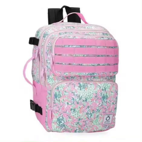 MOCHILA ENSO FLEUR 40 CM – ESPECIAL CABINA – DISEÑO FLORAL Y FORMATO DE VIAJE - 1