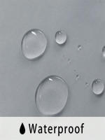 Cortina Transparente Impermeable Para Exteriores 1Pc/2Pcs Color Negro Blanco Gris Hecha De Poliéster 100% Translúcida - details 11