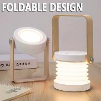 Linterna recargable, lámpara portátil plegable con 3 niveles de brillo, interruptor táctil recargable ajustable de 360° para baño, pasillo, escaleras, dormitorio, cocina - details 1