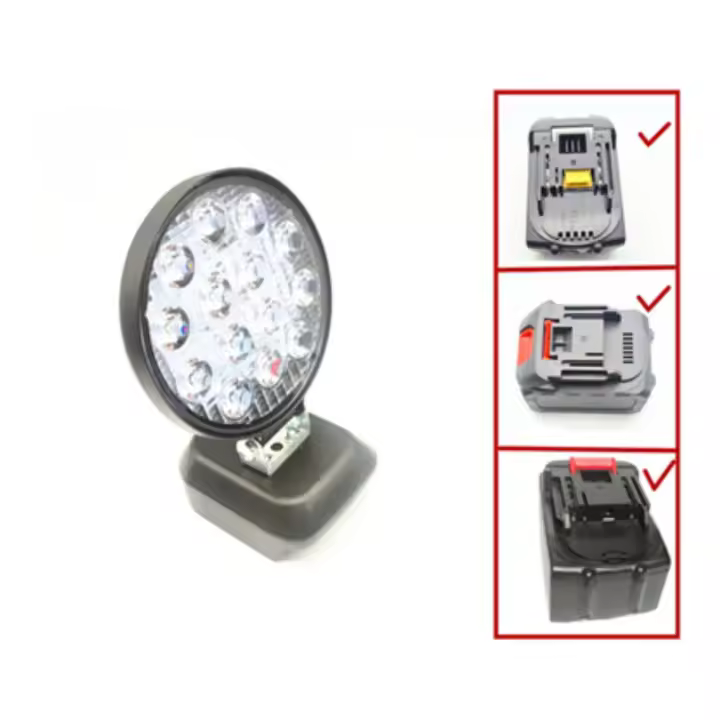 Luz De Trabajo LED De 4 Pulgadas 42W Compatible Con Herramientas Cordless Makita 14.4V 18V Emergencia Faro Reparación Automotriz Sin Batería - 1