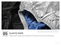 Cubierta Impermeable Para Motocicleta Funda Moto Protección UV Y Anti-Polvo Cubierta De Lluvia Para Motocicleta Y Scooter Al Aire Libre Y Interior - details 24
