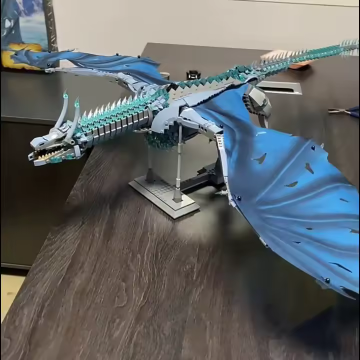 Bloques De Construcción De Dragones Drogon Y Viserion Serie De Películas Juego De Figuras De Acción Para Niños Regalos De Juguetes De Artesanía De Bloques De Assembly - 1