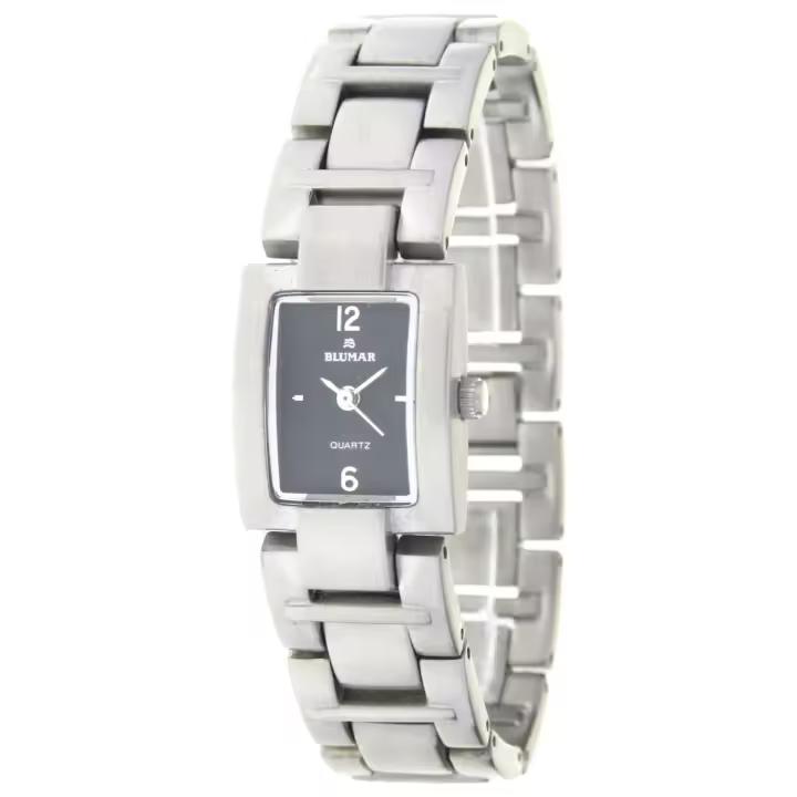 Blumar Bl-09326  Reloj Para Para Mujer Color Plateado - 1