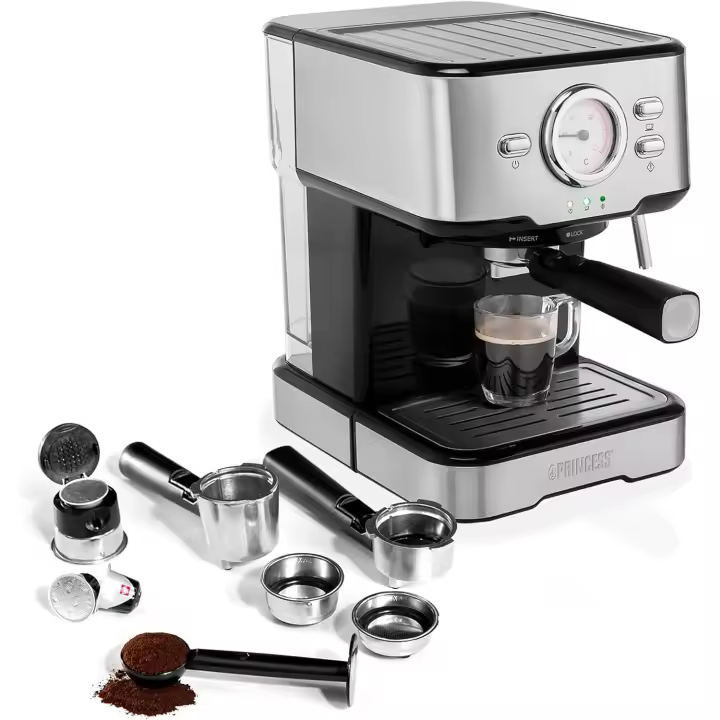 Cafetera Expreso Y Cápsulas Princess 1100W 20 Bares - 1