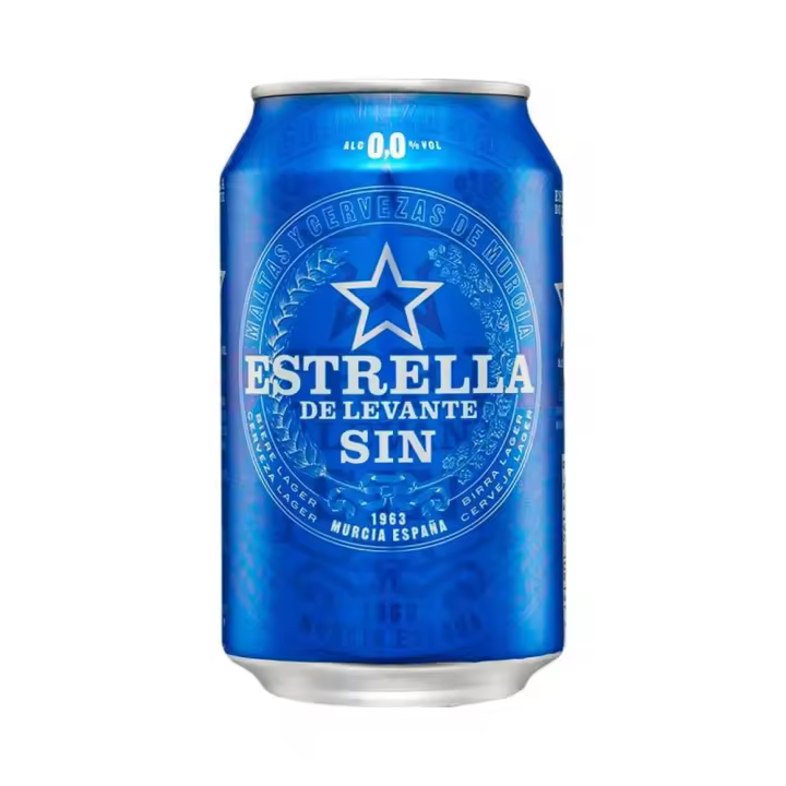 Caja estrella levante sin alcohol Lata 33cl - 24 uds - 1