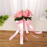 Bouquet De Novia Artificial De Rosa Silken En Blanco Y Champán Para Damas De Honor Y Fiesta De Boda Decoración De Hogar - details 8