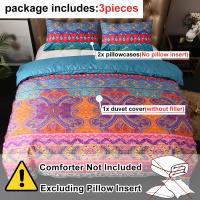 Juego De Cubierta De Edredón Boho Estilo 3pcs Sin Almohadones Suave Y Amigable Con La Piel Hecho De Poliéster 100% - details 0
