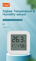 Sensor De Temperatura Y Humedad Zigbee Tuya Con Pantalla LCD Mini Control Remoto Por App Herramienta De Medición Digital - details 0