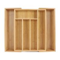 X-Organizador de Cubiertos Extensible de Bambú para Cocina, Bandeja de Cubiertos para Cajón y Almacenamiento de Utensilios de Cocina, Cubiertos, Cubertero Organizador - details 0