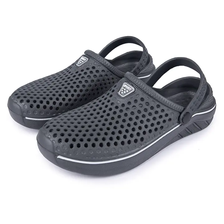 Zapatillas De Taconete Bajo Para Hombre Sandalias De Cierre Inyectado EVA Zapatos De Jardín Y Playa Para Verano Couplet - 1