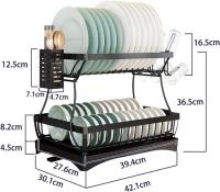 Cocina plato de almacenamiento rack hogar vajilla para cuencos, palillos y placas extraíble fregadero de drenaje lateral rack de almacenamiento - details 4