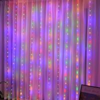 Guirnalda De Luces LED Para Ventana Con Control Remoto Decoración De Navidad Y Año Nuevo Luz Festiva USB Multicolor - details 7