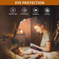 Lámpara De Escritorio Con 48 LEDs Luz De Lectura USB Ajustable En 3 Niveles Protección Ocular Gooseneck Flexible 360° Luz De Libro Para Cama - details 18