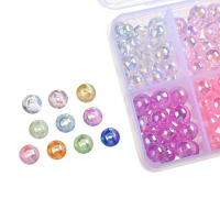 230pcs/Box Abalorios De Acrílico Redondos 8mm 10 Colores Para Suministros De Joyería DIY Colgantes Pulseras Collares Aretes - details 3