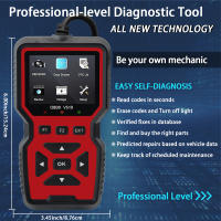 Herramienta De Diagnóstico OBD2 Para Coche Lector De Códigos De Falla Del Motor Prueba De Tensión De Batería V519 - details 10