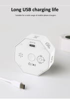 Temporizador Digital LCD Con Sensor De Gravedad Hexagonal Para Cocina Temporizador De Visualización De Contado De 7 Grupos Para Cocinar Trabajar Estudiar - details 8