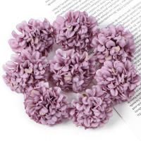 10Pcs Cabezas De Flores Artificiales De Seda Hydrangea Para Decoración De Bodas Fiestas Hogar DIY Corona Regalo Accesorio - details 15