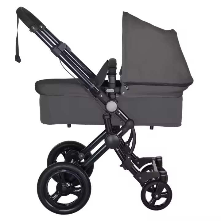 COCHECITO BABY ACE 042 (Base capazo + base silla + cesta) GRIS - 1