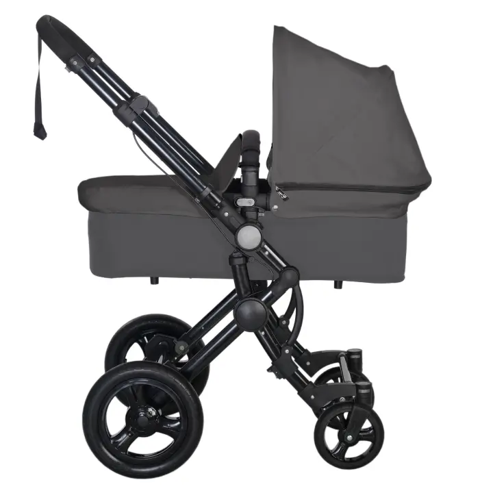 COCHECITO BABY ACE 042 (Base capazo + base silla + cesta) GRIS - 1